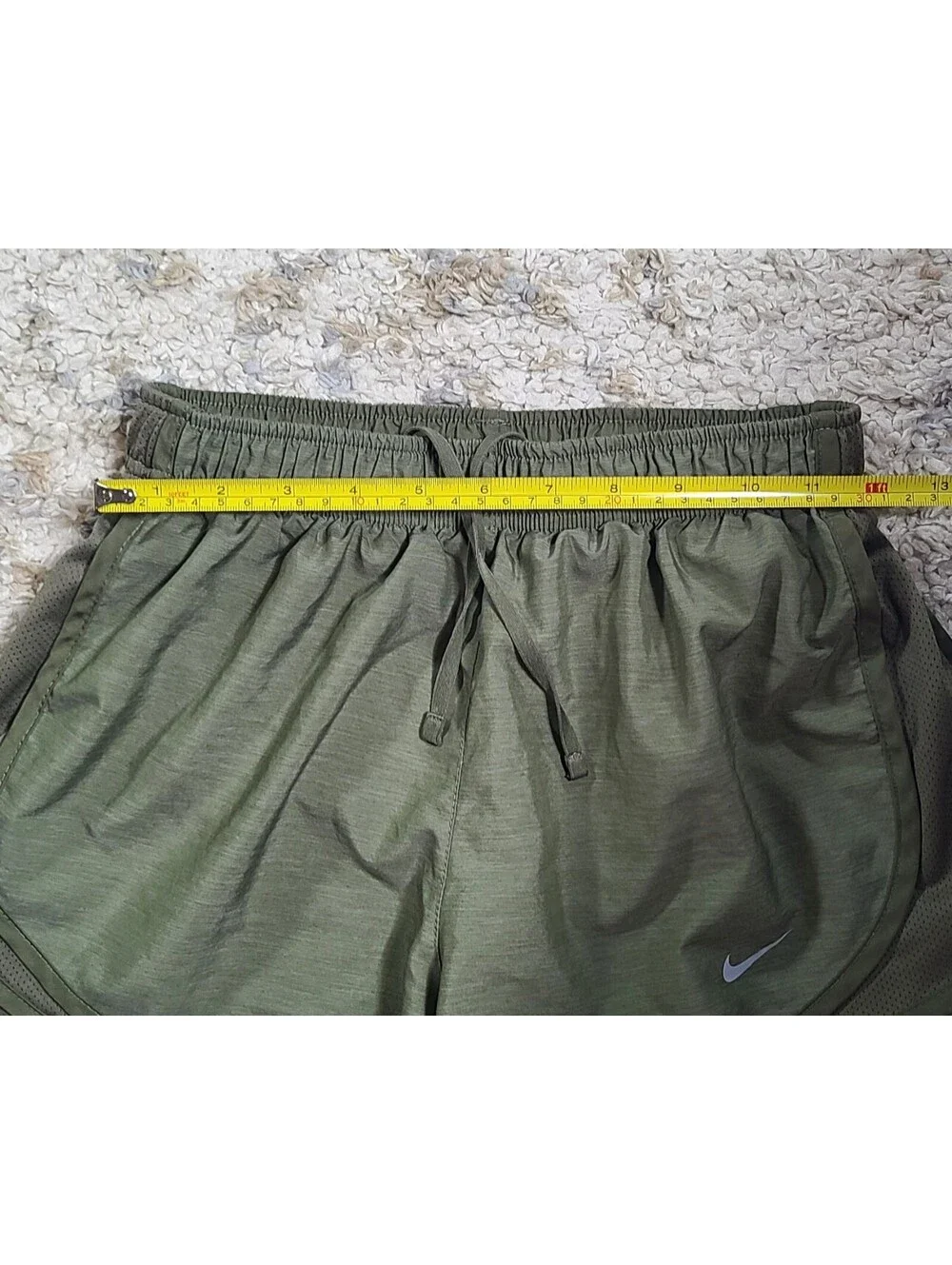 Nike Dri-FIT Olive Green Athletic Running Shorts Size Small